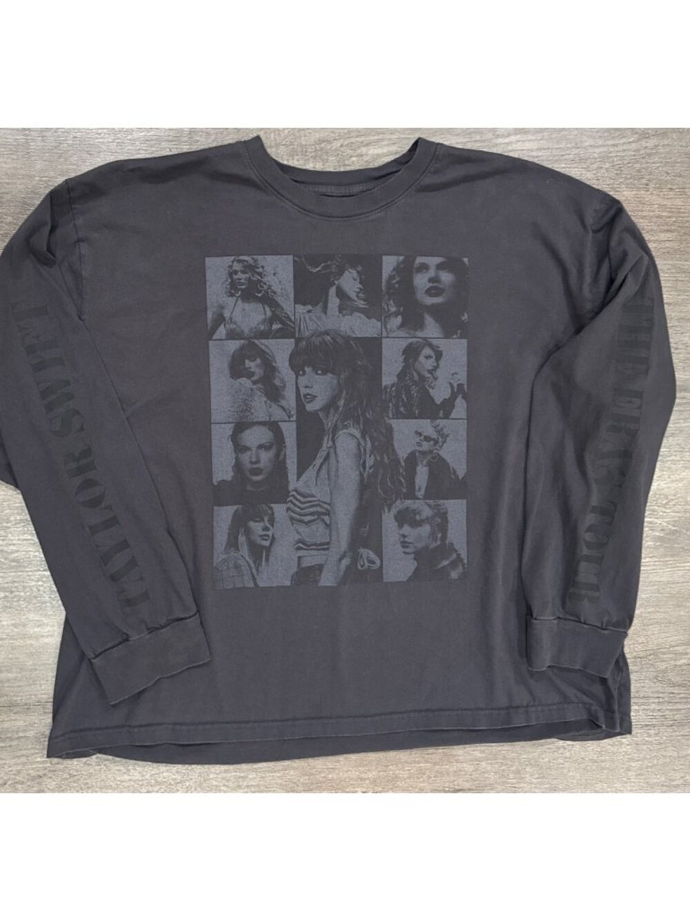 Taylor Swift The Eras Tour Dark Black Long Sleeve T-shirt 2XL
